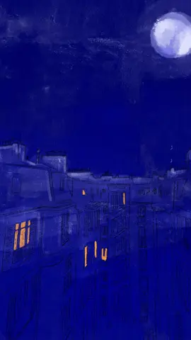 Rue Turgot, au travers de ma fenêtre #art #procreate #animation #usinanotheruniverse #cat #jazz 