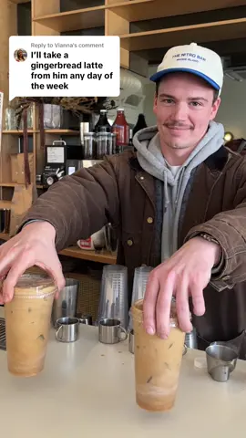 Replying to @Vianna this is nick. our coffee director. 🫣☕️ #coffeetok #baristatok #baristaproblems #peppermintmochalatte #gingerbreadlatte #supportsmallbusiness #newportri #rhodeisland 