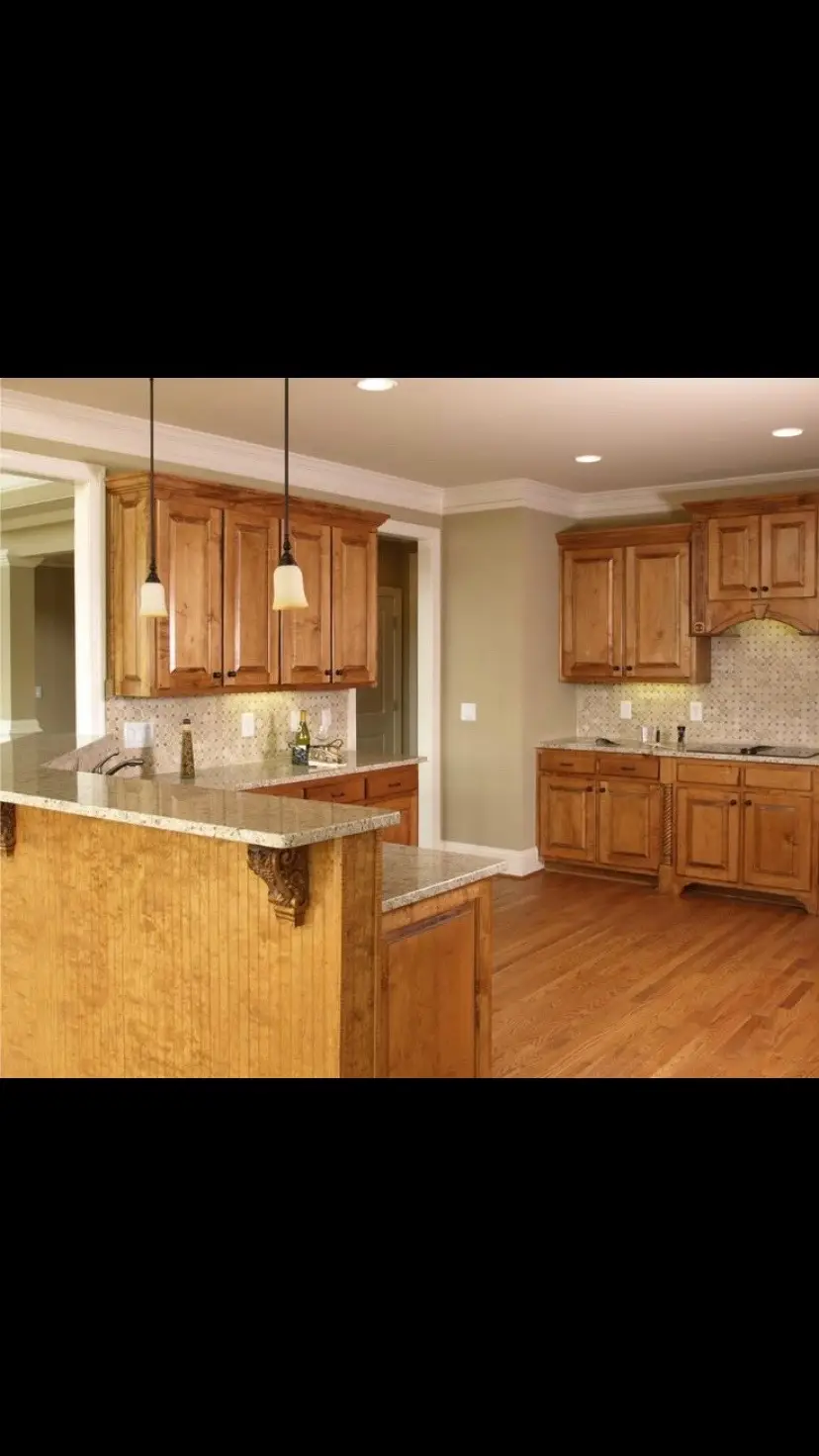 Tell me, would you paint these kitchen cupboards?  These scream 90s to me, but im curious, will these be making a come back?  #fypシ゚viral #kitchen #kitchencupboards #paint #DIY 