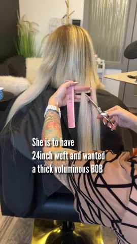 Anytime I do a reel that I cut off length it makes people feel triggered. I used @hairlocs and their stock length is 20inch. My beauty requested to use their weft cause it’s the most comfortable for her. Extensions aren’t for just length!!! Let me say that again….EXTENSIONS ARENT FOR JUST LENGTH!!  . . . #hair #hairextensions #hairextensionspecialist #hairextensionsalon #denverhairextensions #coloradohairextensions #blonde #blondehair #blondebalayage #bobhaircut #bobhair #bobhaircuts 