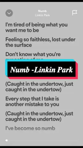 𝑵𝒖𝒎𝒃 #linkinpark #musiclyrics #songlyrics #marklyrics #trending #fypシ゚viral #spotify 