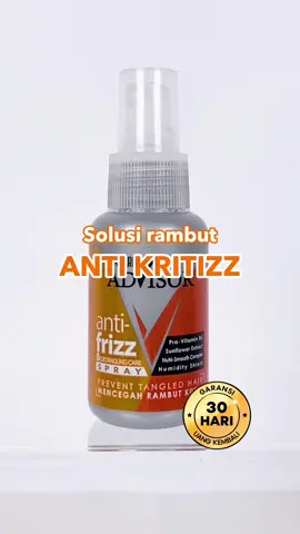 Cuma dispray, rambut jadi gak kusut? Ini dia ANTI-FRIZZ yang bikin rambut jadi gampang diatur! Say no to rambut kritiz!✨ #PakarnyaRambut #ScalpExpert #TrustYourAdvisor #MakarizoAdvisor #BanggaBuatanIndonesia #KaryaAnakBangsa #OlehdanBagiIndonesia #BeliLokal #OlehdanBagiIndonesia #RambutKritizzPakaiAntiFrizz 