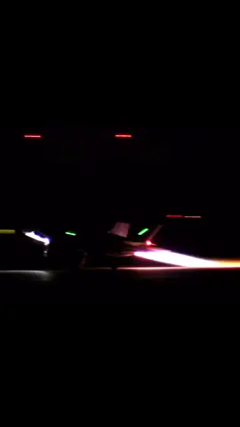 F-35B Lightning II 🇺🇸 full afterburner takeoff at night !!! #shorts #airplane #military #aviation