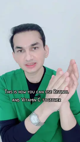This is how you can use retinol and vitamin c together #drawaisarif #dermatologist #skincare #skincareroutine #vitaminc #retinol #moisturizer #foryou #fyp #viral 