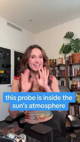 This probe is inside the sun's atmosphere. After years of spiraling closer to our star, NASA's Parker solar probe broke its own record by flying just 4.51 million miles from the sun’s surface. The goal is to study eruptions like solar wind, flares, and coronal mass ejections, all of which launch magnetized particles towards us on Earth. Once the probe reaches its predetermined final orbit, the mission will be complete. But what happens to it then? We asked a NASA scientist on the project and he said that we can expect quite a number of additional passages after the final mission, but eventually we won’t be able to control the probe anymore and it will likely become part of the near-Sun dust environment.  This video is part of our show Huge If True. If you like optimistic science and tech stories, follow for more! #Tech #Science #sun #NASA #space #animation #LearnOnTikTok 