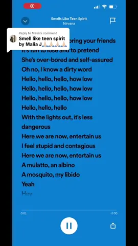 Replying to @Maya smells like teen spirt by nirvana sped up #spedupsounds #smellsliketeenspirit #nirvana #taylorswift 
