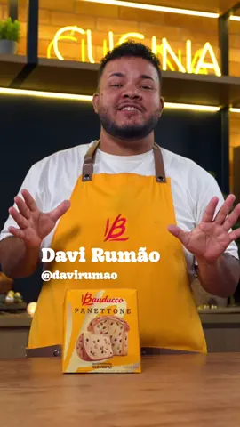 Um receittone e várias possibilidades! O @davirumao veio até a Bauducco®️ Cozinha fazer essa receittone de Casquinha de Bauducco®️ Panettone com várias opções de recheio. 🥰 #ReceitaNatal #Natal #FYP