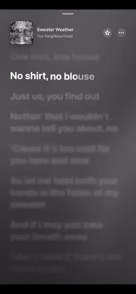 Sweater weather by The Neighbourhood  On Apple Music. #apple #applemusic #music #sweaterweather #lyrics #lyricsvideo #animatedlyrics #musica #letras #letra 