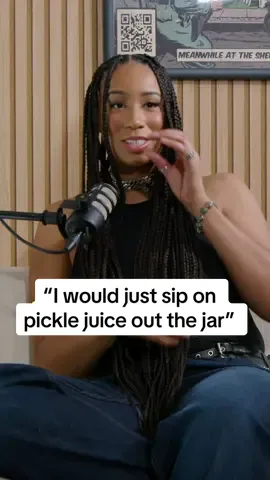 We all have a guilty pleasure😂 any of y’all sip on pickle juice?? • • • #wnttlk #podcast #musicpodcast #nylasymone #tome #funnyclip #pickles #picklejuice 