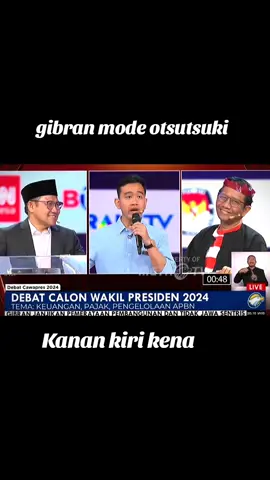 GIBRAN MODE OTSUTSUKI 2 SENIOR KENA CERAMAH NO JUTSU #gibran #cakimin #mahfudmd #cawapres #boruto 