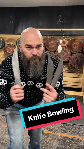 World champion knife thrower tries bowling with knives!! I needed to get perfect hits to stick them and also get the right timing in the throw when it was moving. Only knife throwers know how hard this actually is, it is way harder then it looks even from only 3 meters. Bowling pins are hard!!  #worldchampion #knifethrower #bowling #professional #bowlingpin #throwingknife #trickshot #nerd #fast #speed #power #knifeskills #viking #precision #aimbot #sweden #sverige #knivkastning #knifeplay #superpower #soulthrower #pehart #brunswick #brunswickbowling #strike #triple  Thanks to @Katrineholmbowling that gave me the pin! 