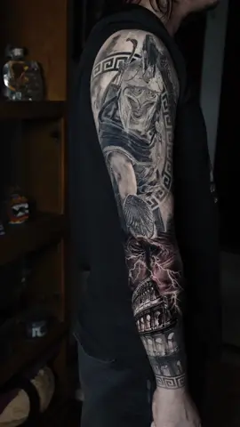 Vikings Egypt Greek 🤳🏻🤳🏻🤳🏻3 ancient cultures in 1 sleeve💪🏻💪🏻 #tattoo #tattooartist #tattooart #artist #artistsoftiktok #sleevetattoo #tattoosleeve #blackandgreytattoo #portraittattoo #vikingtattoo #greektattoo #realismtattoo #detailing #drawing #tattoos #tattooideas #tattoodesign #tattoolover #tattooart #纹身 #刺青 #tattooist 