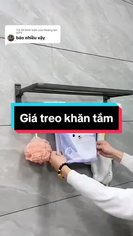 Trả lời @Hoàng lan 47F1 Giá treo khăn nhà tắm gắn tường, dùng keo, hoặc bắt vít đều được #giatreokhannhatam #xuhuong 