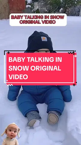 Baby talking in snow remix| Original video. #babytalkinginsnow #sunnexbest  #talkingbaby #fypシ゚viral #trending #fyp #goviral #tiktok #trendingvideo 