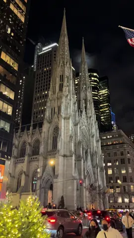 st patrick’s cathedral is like no other at christmas time 🕯️ #stpatsnyc #nyc #nycchristmas #christmas #saintpatrickscathedral #stpatrickscathederal #ny #fyp #christian #catholic #church 