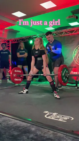 I’m just a girl 🤷🏼‍♀️☔️ #irishpowerlifting #u52 #powerlifting #deadlift #girlswhopowerlift #powerlifter #girlswholift #sumodeadlift #gymgirl #imjustagirl