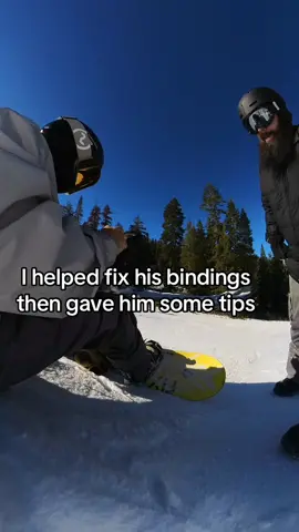 Guy gave up and I convinced him to try again. Gave him some tips and he killed it!! I love this stuff! #shredhappy #howto #snowboardingoutfit #winter #snowboard 