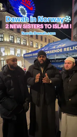 Two new sisters become muslim today at our Dawah Stall in Oslo, Norway Alhamdulillah #dawah #muslim #islam #shahada 