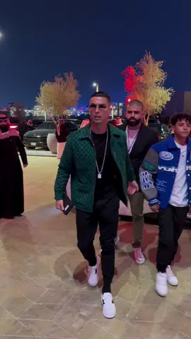 Cristiano Ronaldo entering the Day of Reckoning boxing match 🥊