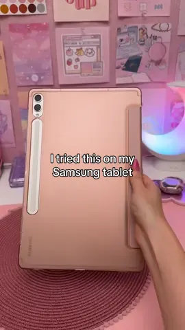 I turned my samsung tablet rose gold 😍 impressed with this case which also works as a stand ✍️ using penly app on samsung galaxy tab s9 plus 💕 #samsungtablet #samsunggalaxy #galaxytabs9 #galaxytab #samsungtips #penlyapp #digitalnotes #digitalnotetaking #digitalplanner #digitalplanning #spen #samsungcase #galaxytabs9plus 