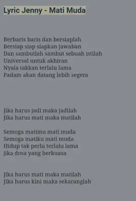 #kangenjamansekolah  #jennymatimuda #music  #bandindie 