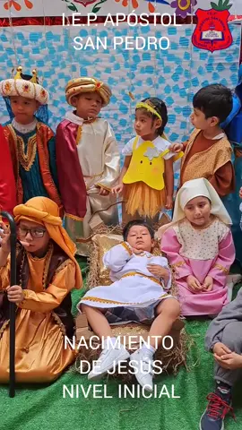 Representación teatral del nacimiento de Jesús. Nivel Inicial. #nacimientodejesús #navidad #nacimientoenvivo #iepapostolsanpedro #navidadinfantil 