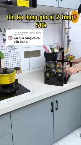 Trả lời @Gia dụng tiện ích nè kệ đựng gia vị  2 tầng #kegiavitreotuong #kegiavinhabep #kegiavi2tang #kegiavidanang #giadungthongminh1 