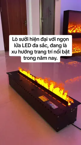 Lò sưởi hiện đại với ngọn lửa LED đa sắc, có thể điều khiển qua Bluetooth từ điện thoại di động, đang là xu hướng trang trí nổi bật trong năm nay. Không chỉ tạo nét sang trọng, mà còn biến phòng khách thành không gian ấn tượng ngay từ cái nhìn đầu tiên. #medobepnoidiatrung #losuoi #losuoi3d 