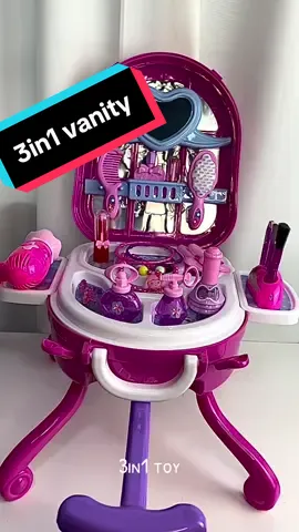3 in 1 toy vanity trolley and bag #3in1 #toy #toys #playpretend #longervideos #toysforgirl #toysforkids #makeuptable #dressingtable 