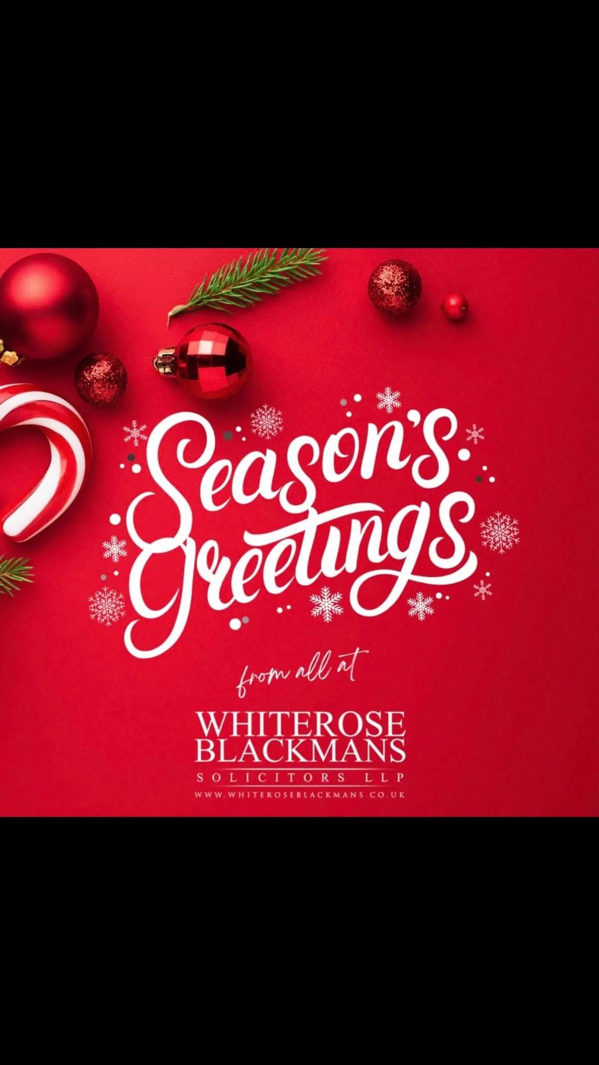 From all at Whiterose Blackmans Solicitors, we wish you and your loved ones, a Merry Christmas and all the best for the new year #christmas #holidays #newyear 