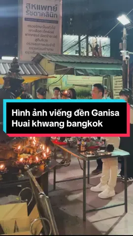 Hinh ảnh viếng thần đầu voi Huai khwang vào ban đêm #luckytourist #traveltiktok #dulichmayman #trending #ganesa 