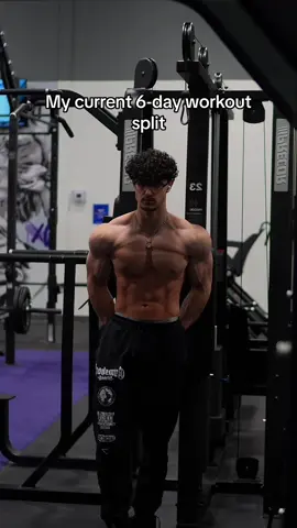 My current 6-day workout split for MUSCLE GROWTH 🦾 Follow me for more fitness tips & workouts :) 🦍 @Gorilla Mind | code HUSSEIN for 10% OFF Link to apply to my 1-on-1 coaching is in my bio 🤝 #foryou #foryoupage #GymTok #gymmotivation #bodybuilding #workoutroutine #aesthetics