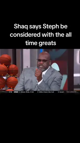 Shaq talks about should Steph be considered an all time great  #Shaq #steph #alltime #NBA 