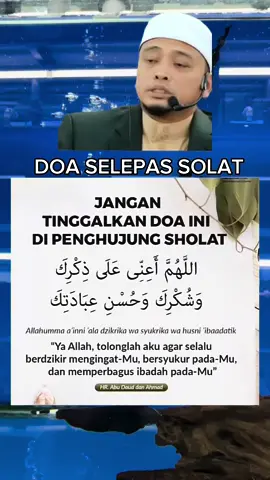 Assalamualaikum... Ya Allah bantulah aku untuk sentiasa mengingatiMu dan bersyukur kepadaMu.. #semogabermanfaat #doa #jomsolat #jomselawat #hasbunallahwaniqmalwakil #lailahailallah #ustazwadianuar #doa#fyp #foryoupage