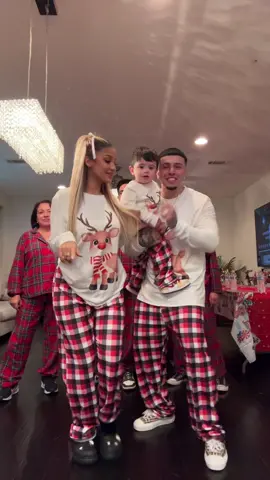 Our family matches PJ’s with their own family every year for christmas 😂🔥💪🏼 #fypシ 