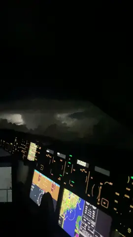 Airbus A220 flying past a storm ⛈️ 🎥: u/xxJohnxx #aviation #pilot #plane #airplane #fyp #avgeek #airbus #a220