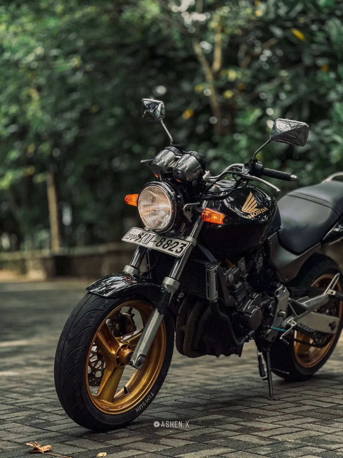 Black Beauty 🧀✨ #honda #fyyyyyyyypppppppppppp #onemillionaudition #viralvide #ashnx #hornet #250cc #kalutara 