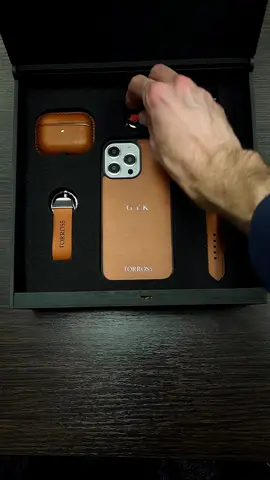 Handcrafted leather cases and watch band for Apple Iphone, AirPods, Apple Watch. Which ones better? #leathercraft #asmr 