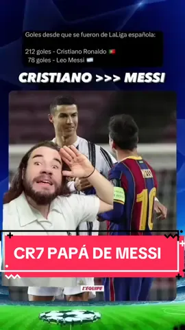 CRISTIANO PAPÁ DE MESSI 😱😱 #cristianoronaldo #cr7 #messi #leomessi #tiktokfootballacademy #tiktokfootballacademy 