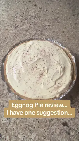 I love eggnog and Cool Whip…SO when I saw this very simple recipe on TikTok, I had to try it. It was really easy to make with only a few ingredients. Perfect for Christmas day dessert (or dinner…lol 😋) ##eggnogpie##easydesserts##christmasbaking🎄##tiktokrecipes##tiktokrecipescheck##simplerecipes##christmas##holidaydesserts