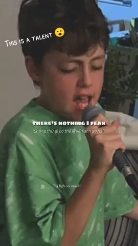 My heart will go on. Amazing talent boy. #highonmusic #nybatman 