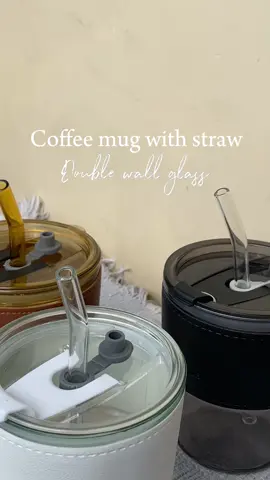 Super affordable coffee mug!! Double wall glass, you can use it sa hot and cold drinks! 🧉🥤buy naaaa 😊 #coffeemug #coffeemugwithstraw #glassmug 