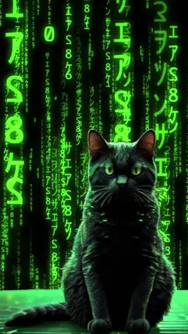 GATO MATRIX - MATRIX CAT - #matrix #efeitosespeciais #gato #saiadabolha #cat #catmatrix #gatomatrix