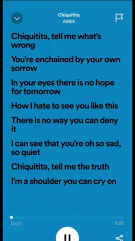 𝑪𝒉𝒊𝒒𝒖𝒊𝒕𝒊𝒕𝒂 #abba #musiclyrics #marklyrics #songlyrics #oldsong #trending #fypシ゚viral #spotify 