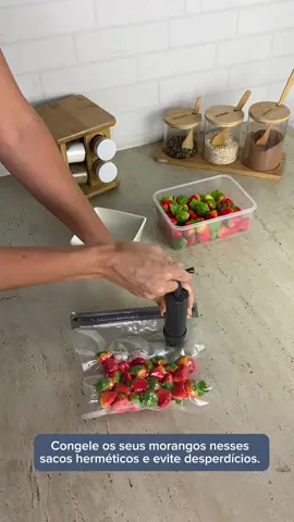 Organize e conserve os alimentos ! #saquinho #vacuo 