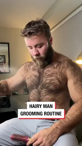 You have a lot more grooming time when you have a hairy chest! 🧔‍♂️ #grooming #manscape #fyp #ladbible 🎥: @MrTeddyBearGrr