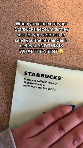 cause why would anyone that closed out their account want a giftcard @Starbucks ??? #starbucks #fyp #boycottstarbucks 