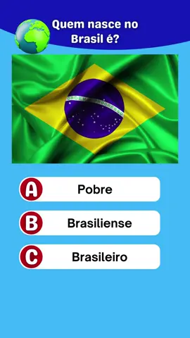 Qual a nacionalidade de quem nasce nesses países? quiz países #quiz #paises #país #perguntas 