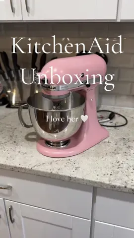 And my man…thank you to my Man! 💕 Omgggg Let’s unbox my KitchenAid Artisan 5 Quart Tilt-Head Stand Mixer in Dried Rose! I started baking as a hobby and I was so surprised to get a stand mixer 🥰 The mixer came with three attachments and there are sooo many more! I’m excited to use it and try recipes! #kitchenaidmixer #christmasunboxing 