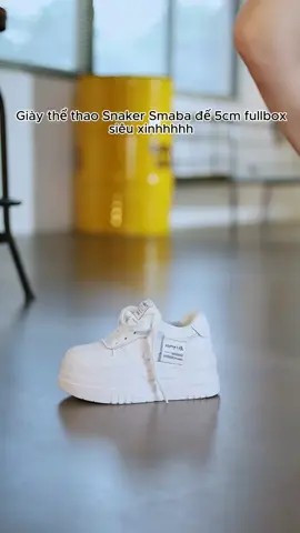 Giày thể thao Snaker Smaba đế 5cm fullbox siêu xinhhhhh #giaynu #giaythethaonu #giaythethaosmaba #giayfullbox 